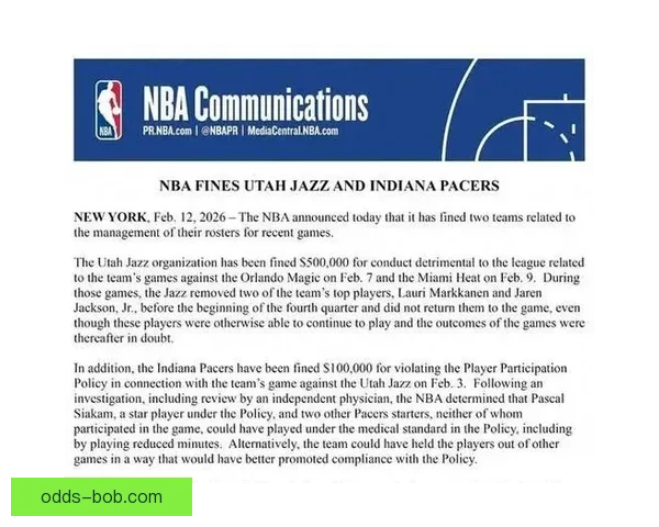 萧华有权没收摆烂球队选秀权并处高额罚款新规正式实施